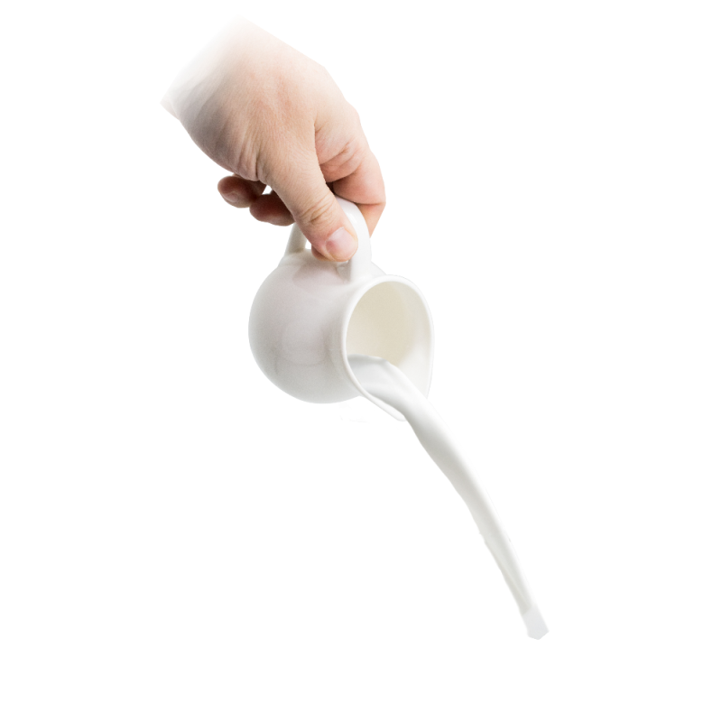 Nerthus Kitchenware Jarra De Leche De Porcelana De 300 Ml Blanco