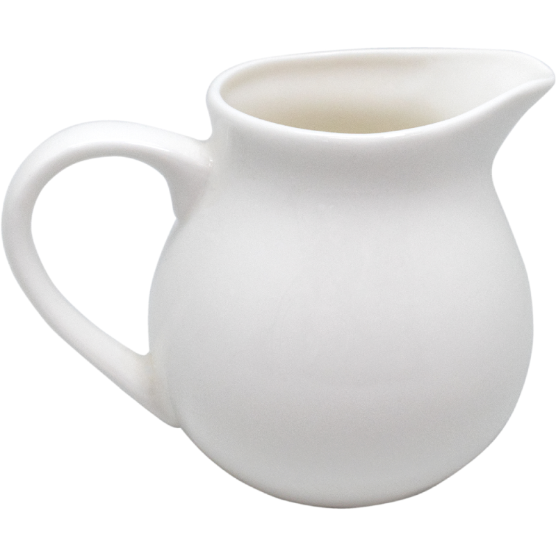 Nerthus Kitchenware Jarra De Leche De Porcelana De 300 Ml Blanco