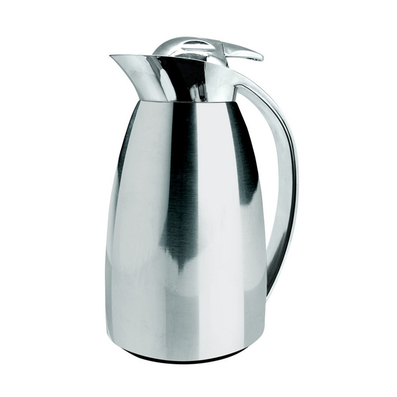 nerthus kitchenware Jarra Térmica de Doble Pared de Acero Inoxidable e Interior de Cristal Inox