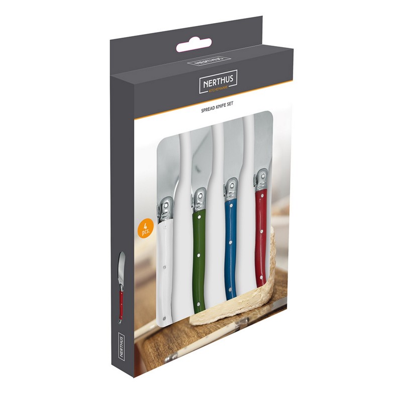 Nerthus Kitchenware Juego De 4 Cuchillos Para Untar