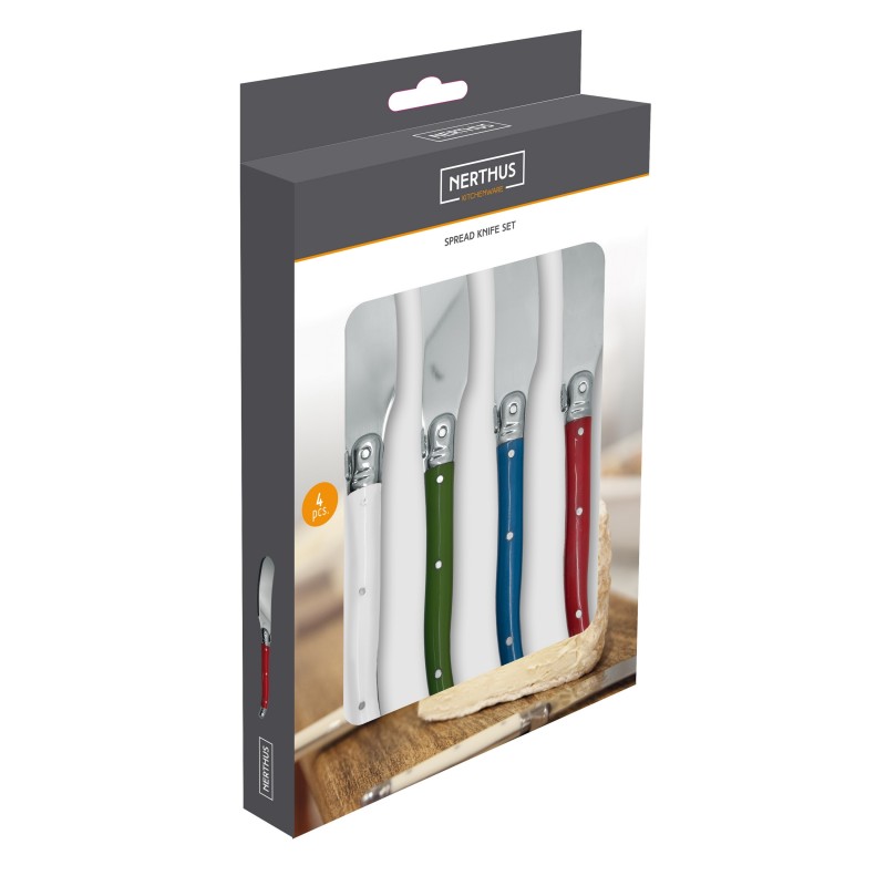 Nerthus Kitchenware Juego De 4 Cuchillos Para Untar