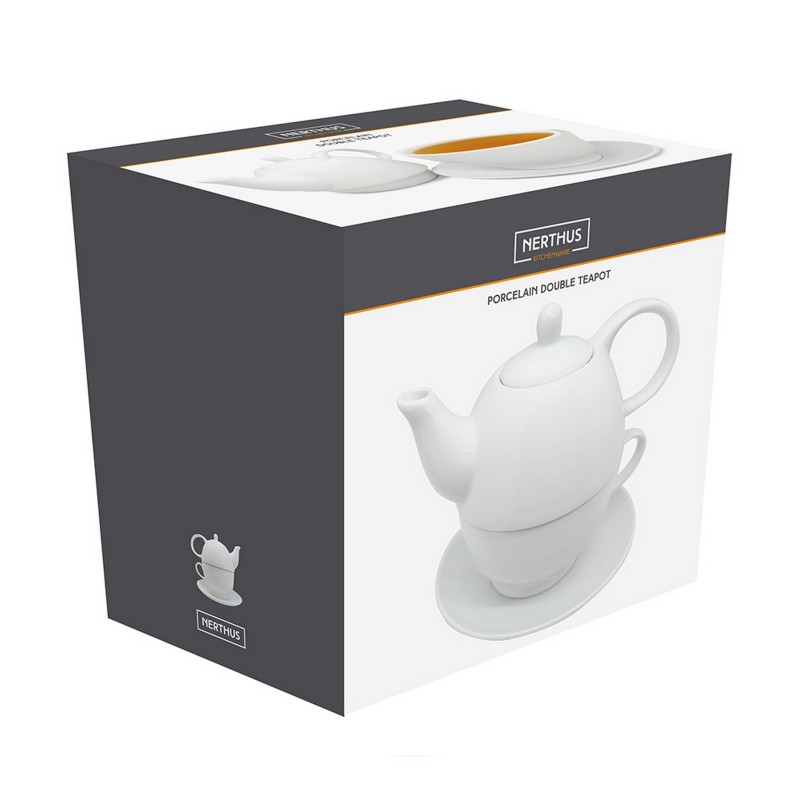 Nerthus Kitchenware Juego De Te Dos Piezas De Porcelana