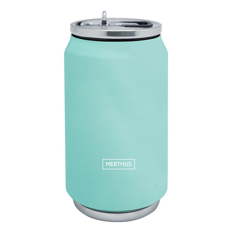 nerthus kitchenware Lata isotérmica color TURQUESA 330ml doble pared