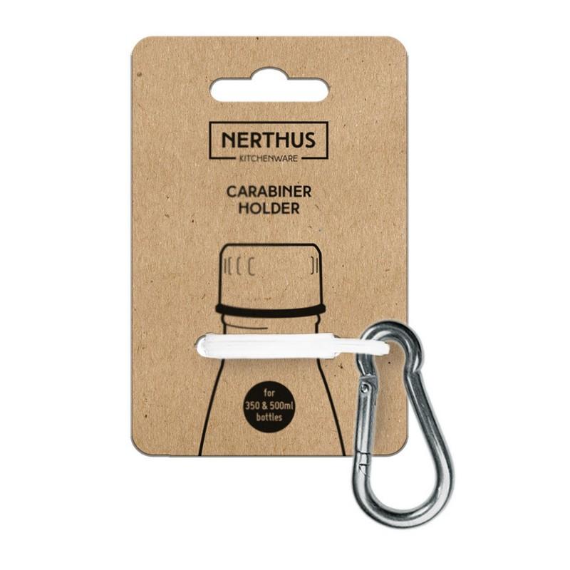 Nerthus Kitchenware Mosquetón Llavero De Silicona Color Blanco