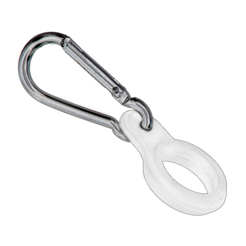 nerthus kitchenware Mosquetón Llavero de Silicona Color Blanco