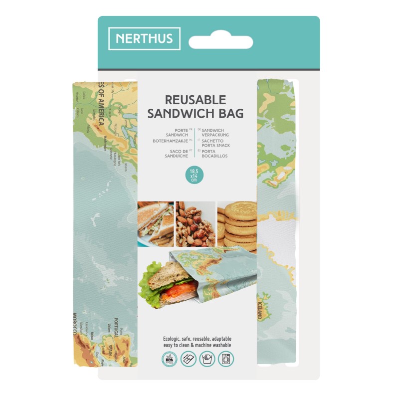 Nerthus Kitchenware Bolsa Sandwich Mapa