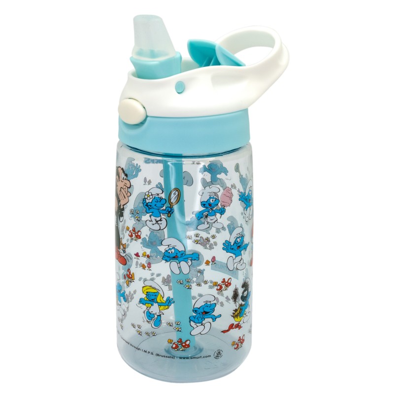 Nerthus Kitchenware Botella Kids Tritan Pitufos