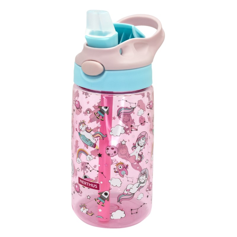 Nerthus Kitchenware Botella Kids Tritan Unicornios