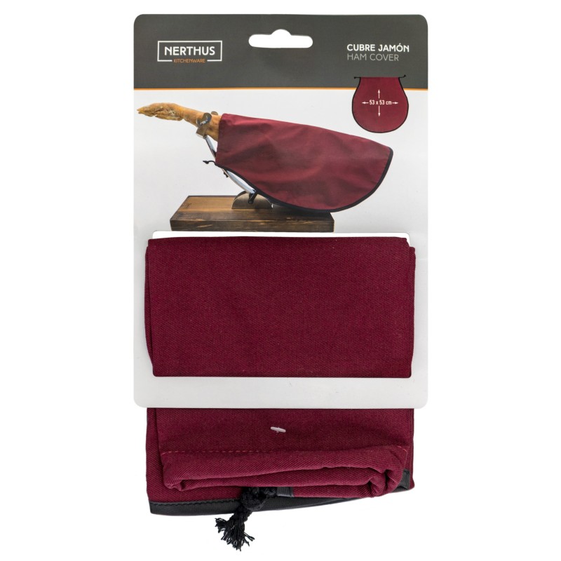 Nerthus Kitchenware Cubre Jamones Burdeos