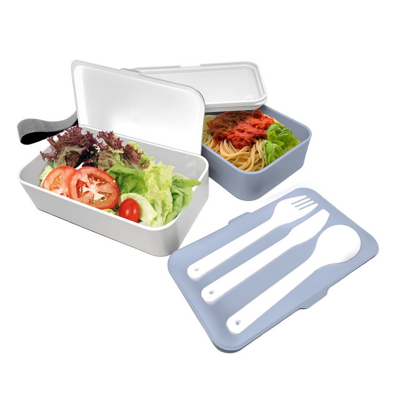 Nerthus Kitchenware Doble Lunch Box Azul