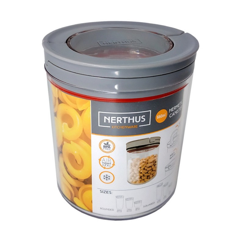 Nerthus Kitchenware Hermético Alimentos Red 660 ML