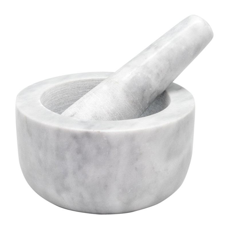 Nerthus Kitchenware Mortero De Mármol Blanco