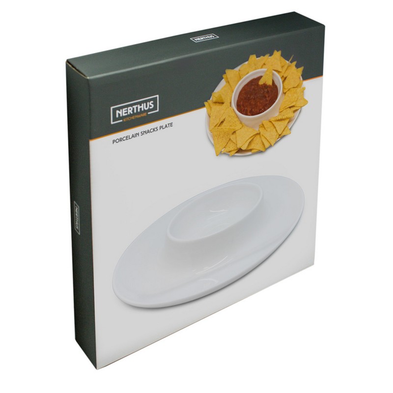 Nerthus Kitchenware Plato De Snacks De Porcelana