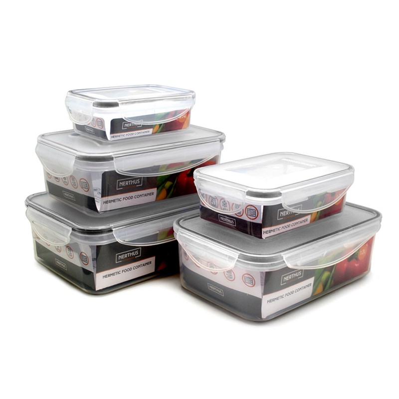 Nerthus Kitchenware Recipiente Hermético 0 24L