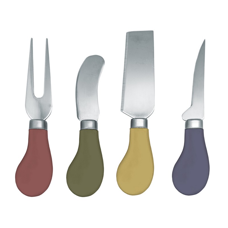 nerthus kitchenware Set 4 cuchillos queso
