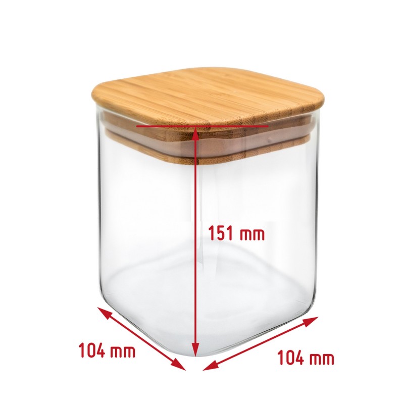 Nerthus Kitchenware Tarro De Cristal 800 Ml