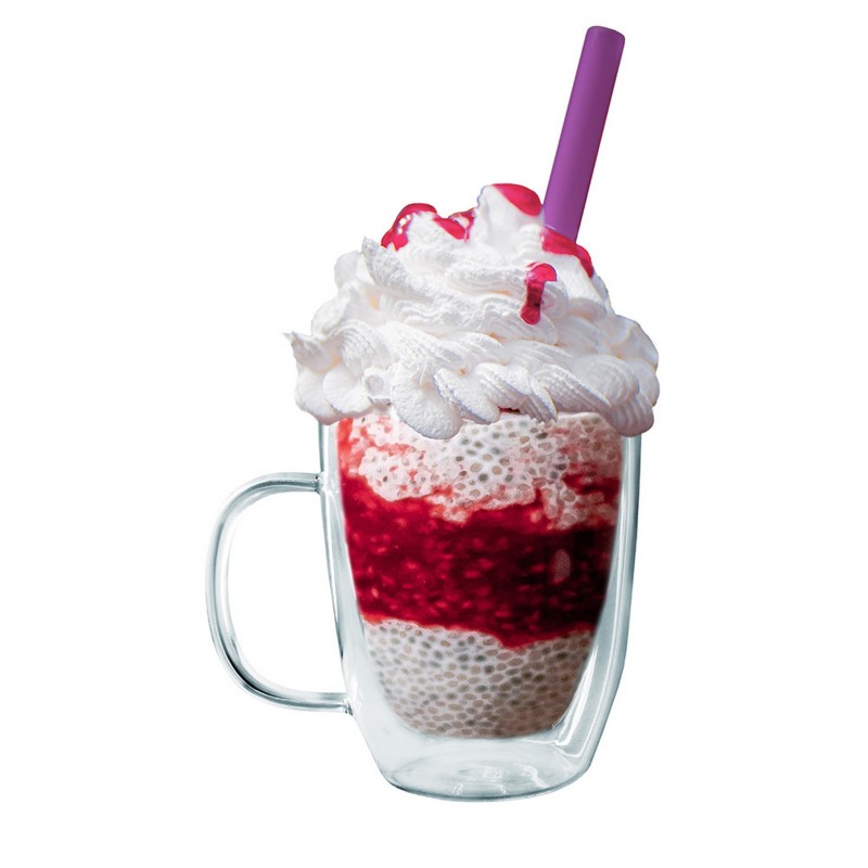 Nerthus Kitchenware Taza De Cristal De Doble Pared