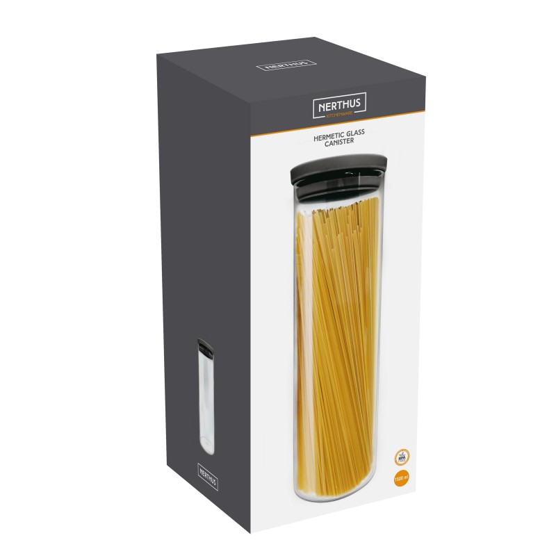 Nerthus Kitchenware Recipiente Hermético De Cristal 1500 Ml
