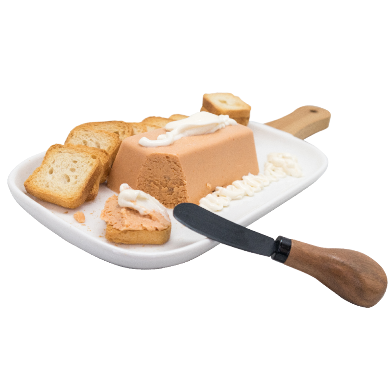 Nerthus Kitchenware Set De 4 Cuchillos Para Untar Con Mangos De Madera Y Hoja Negra