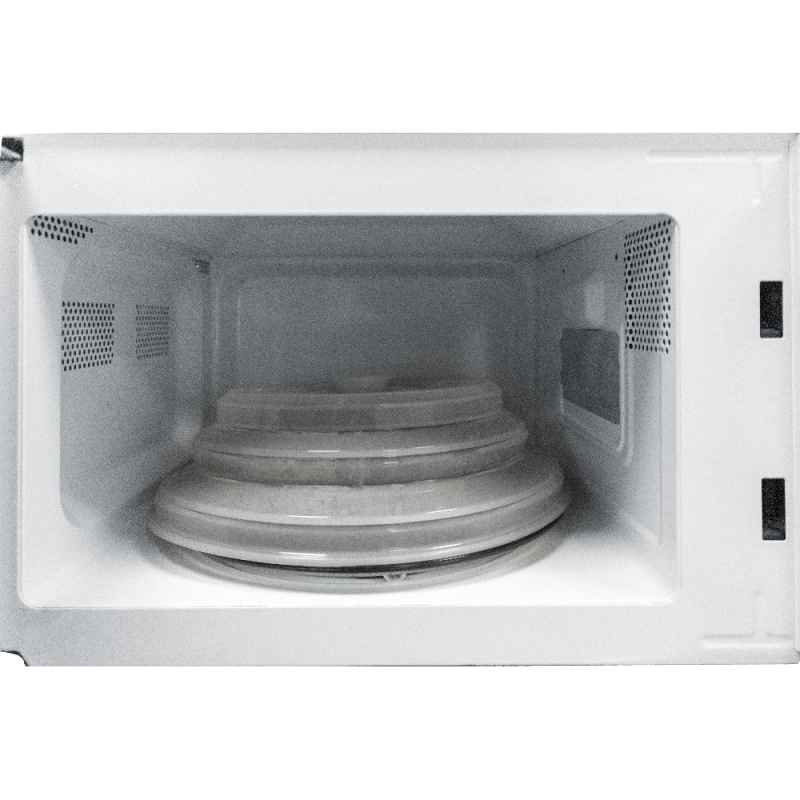 Nerthus Kitchenware Tapa Para Microondas De Silicona Transparente: Plegable Elegante Y Funcional Transparente