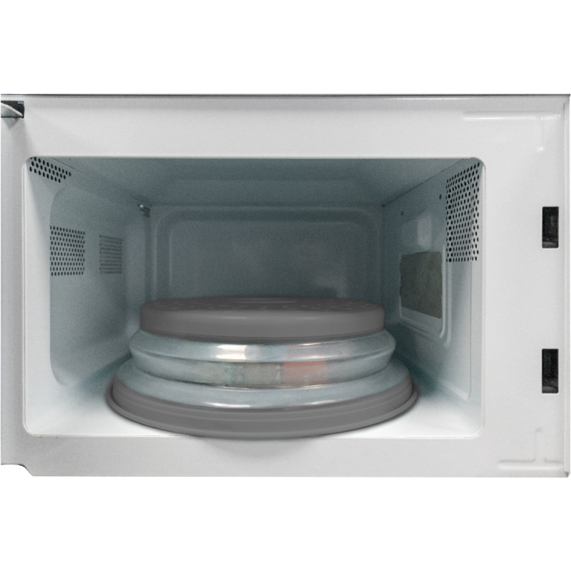 Nerthus Kitchenware Tapa Plegable Multifuncional Para Microondas Con Protección Antisalpicaduras Gris