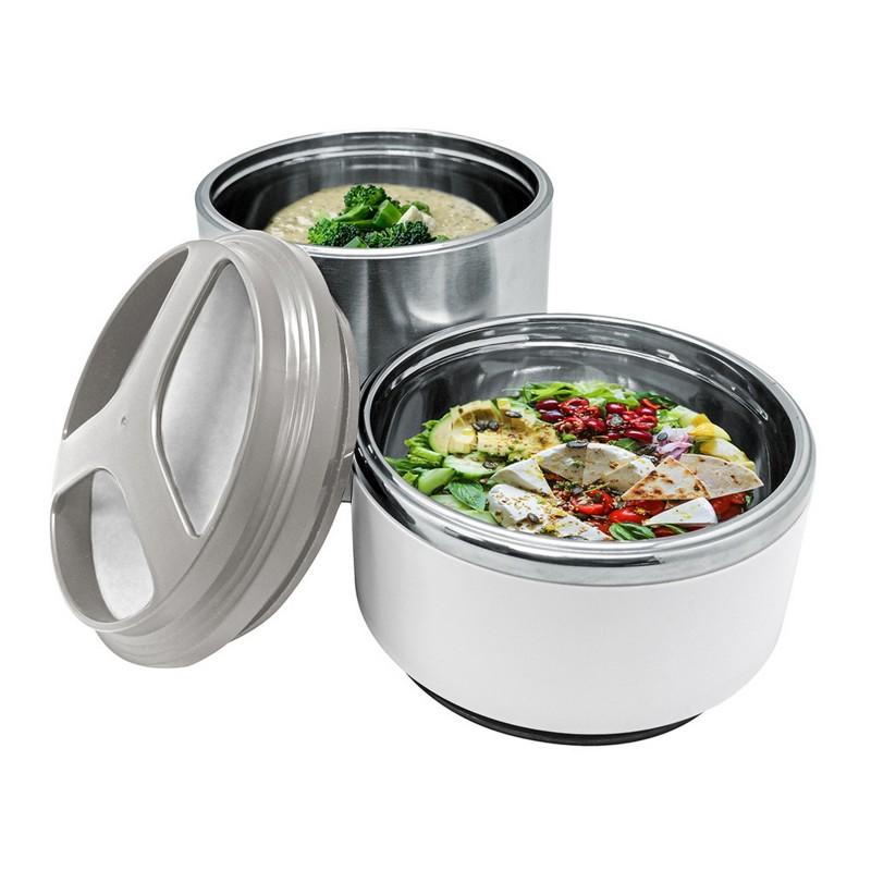 Nerthus Kitchenware Termo De Sólidos De Doble Pared De Acero Inoxidable 1 5 Litro