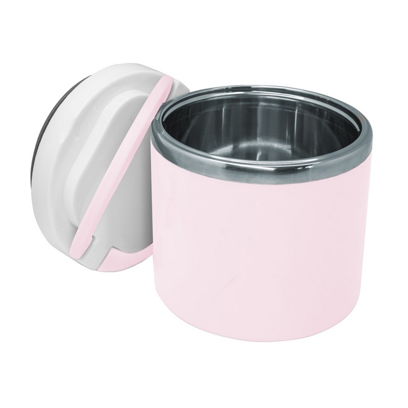 Nerthus Kitchenware Termo Doble Pared Acero Inoxidable Rosa Pastel 700 Ml
