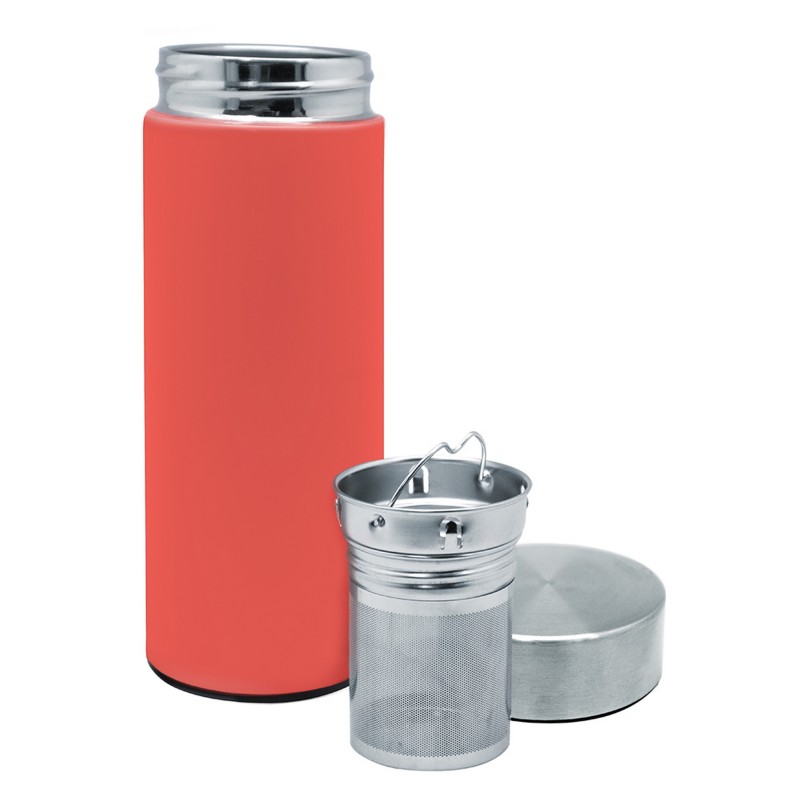 Nerthus Kitchenware Termo Té DOBLE PARED Acero 300 Ml CORAL