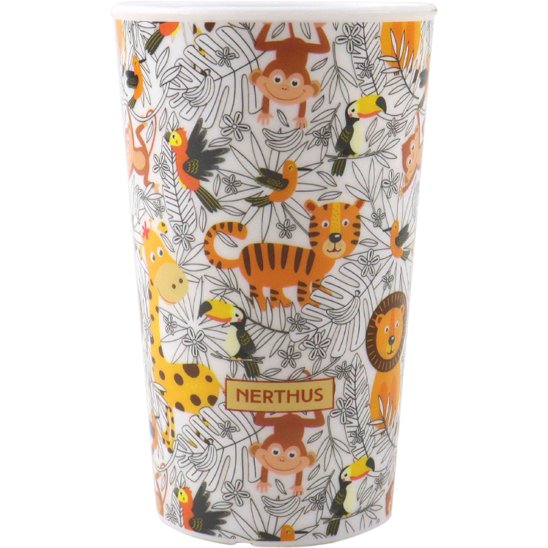 Nerthus Kitchenware Vaso Plástico Infantil De 250 Ml Leones