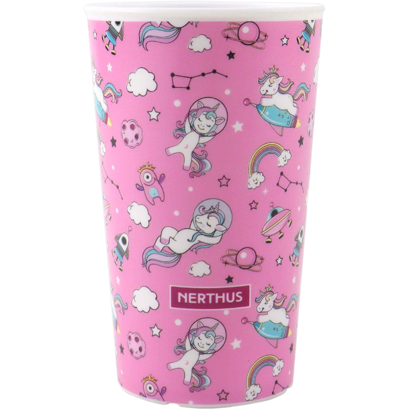 Nerthus Kitchenware Vaso Plástico Infantil De 250 Ml Unicornios
