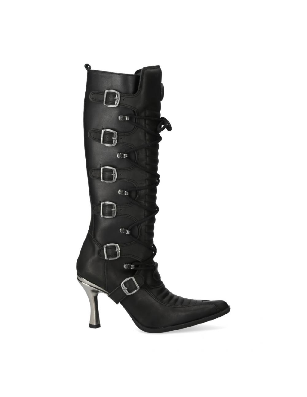 New Rock 9674 ITALI Y ROCK NEGRO MALICIA TACON CARIBE ACERO