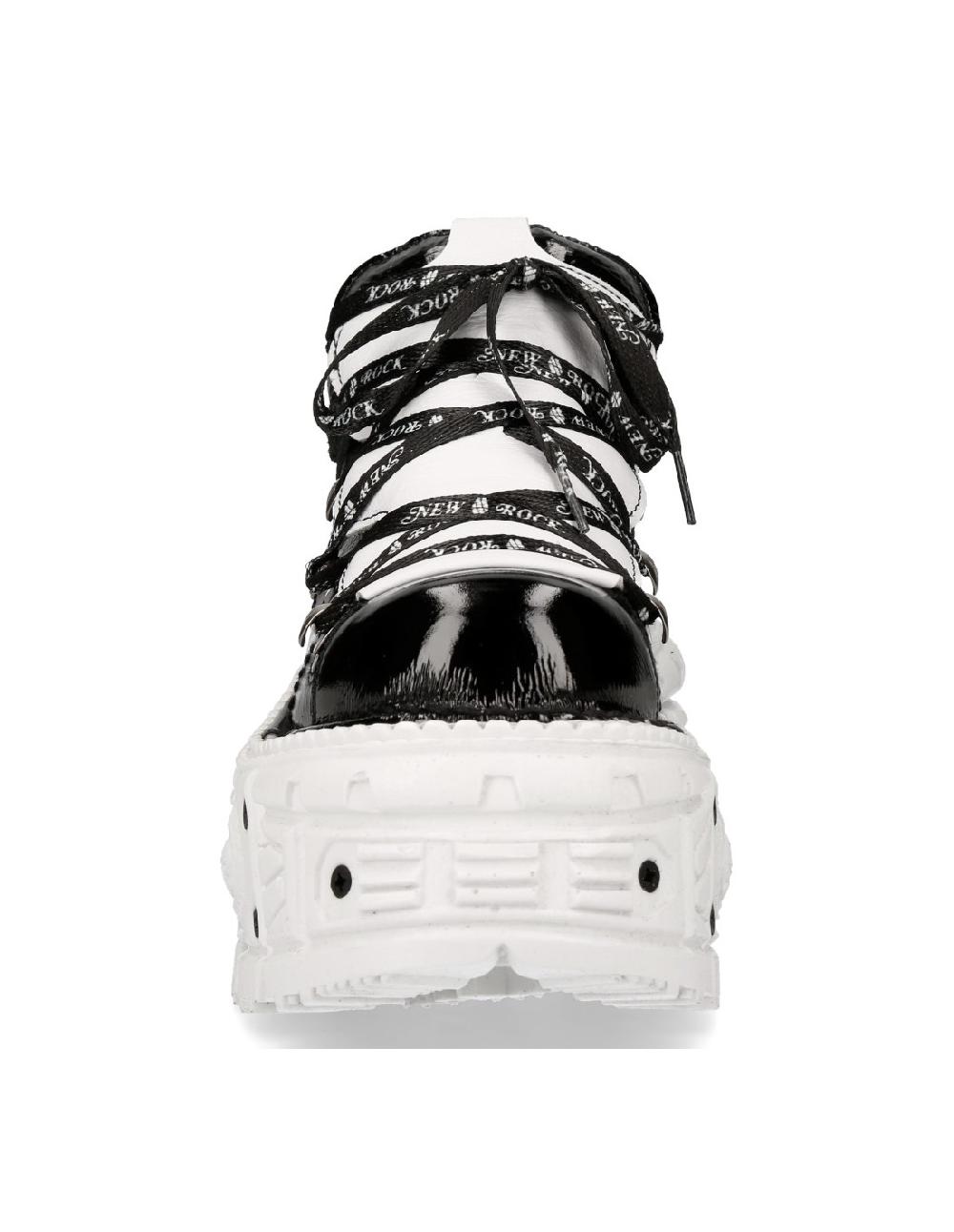 New Rock ANKLE BOOT BLACK IMPERFECT WITH LACES M-TANK106NLACE-C6