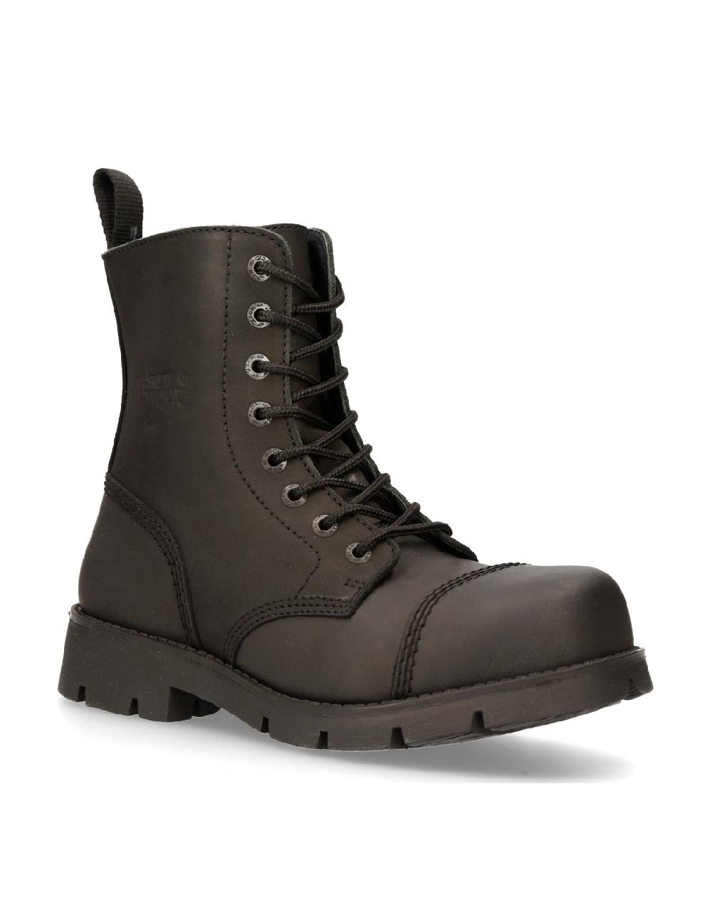 New Rock ANKLE BOOT BLACK RANGER WITH LACES M-RANGER008MT-S3