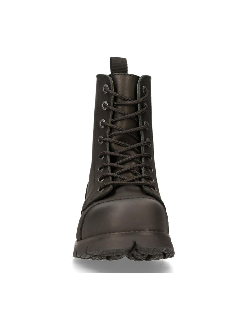 New Rock ANKLE BOOT BLACK RANGER WITH LACES M-RANGER008MT-S3