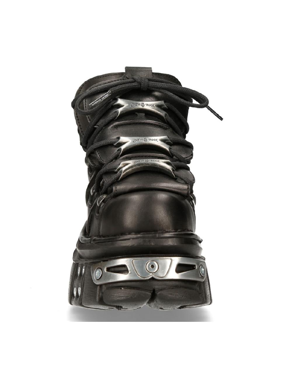 New Rock ANKLE BOOT BLACK TOWER WITH LACES M-106-S70