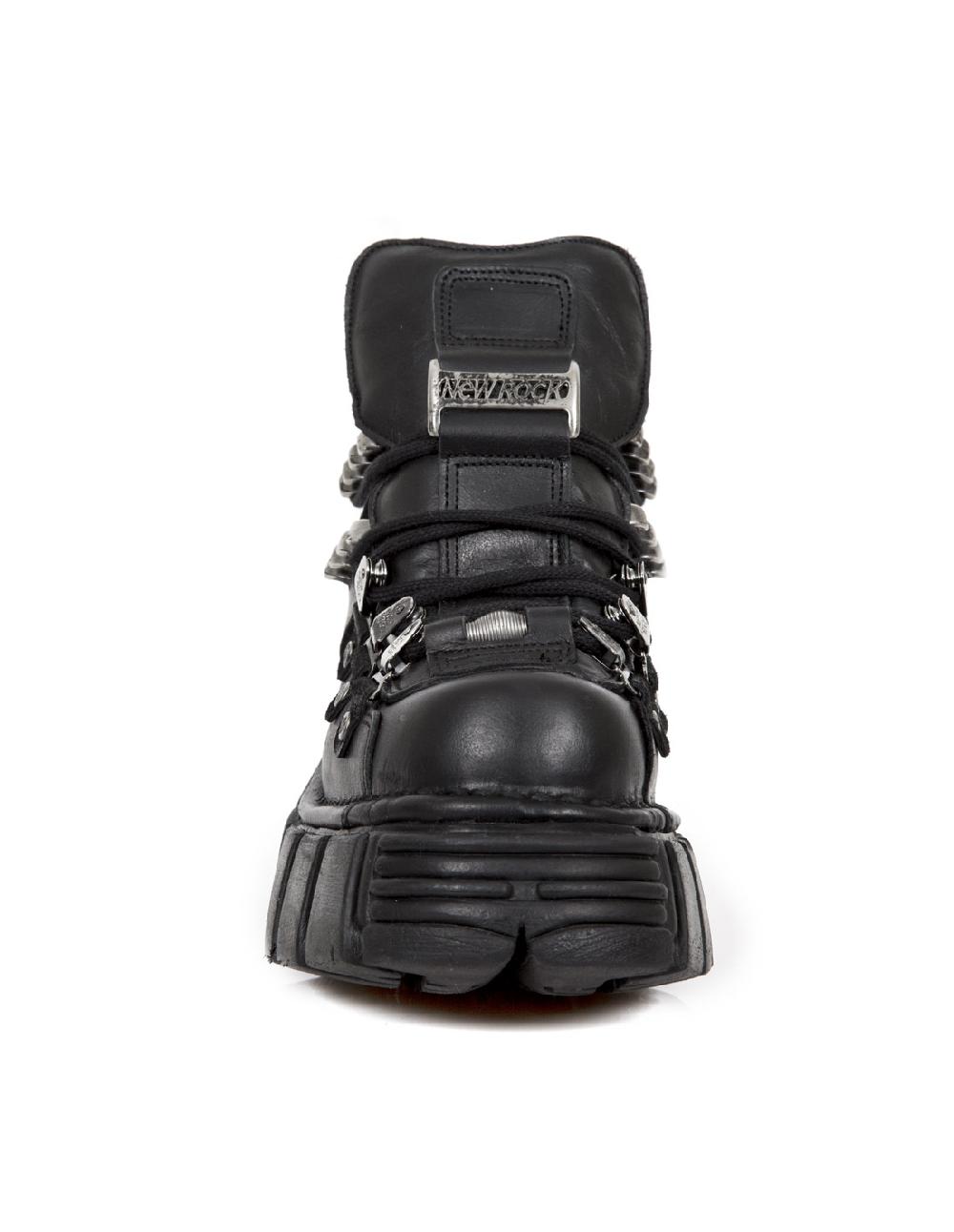 New Rock ANKLE BOOT BLACK TOWER WITH LACES M-220-S2