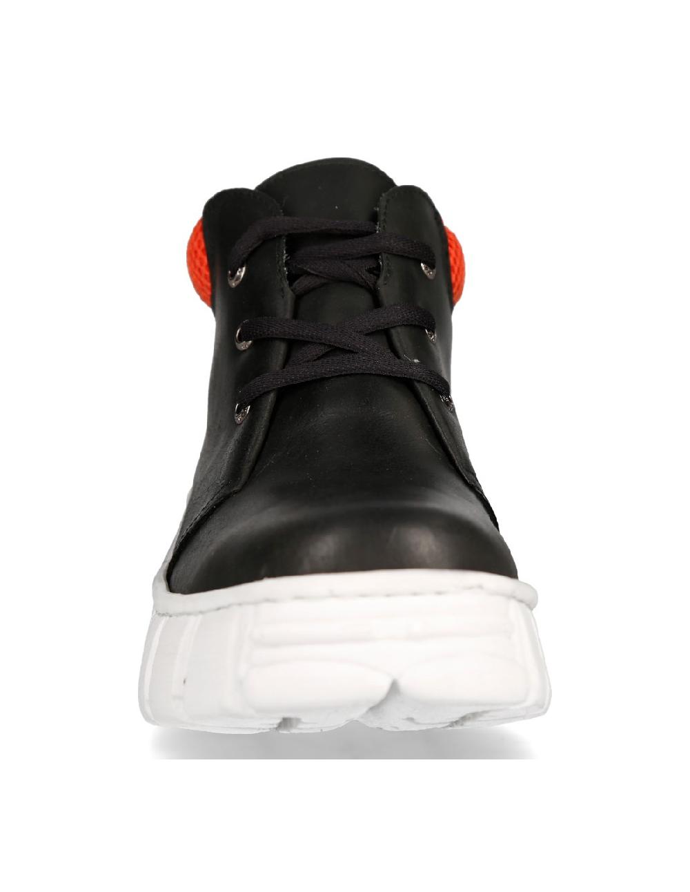 New Rock ANKLE BOOT BLACK TOWER WITH LACES M-WALL011-C1