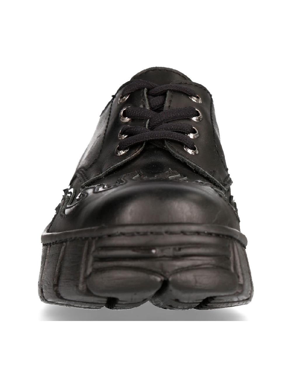 New Rock ANKLE BOOT BLACK TOWER WITH LACES M-WALL013-C1