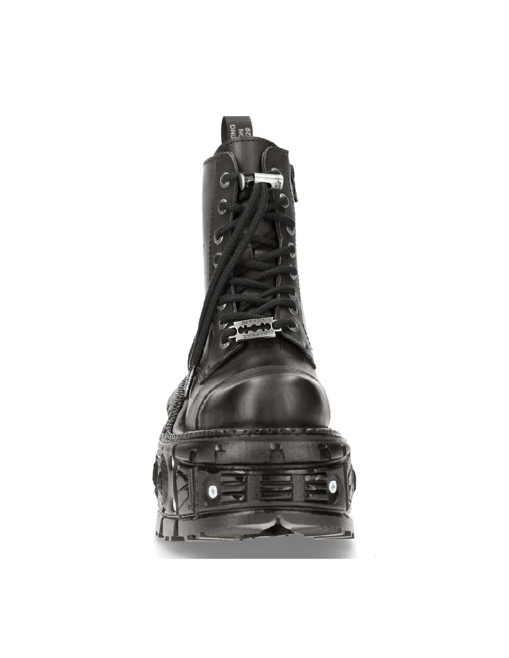 New Rock ANKLE BOOT IMPERFECT WITH LACES M-MILI083CCT-C8