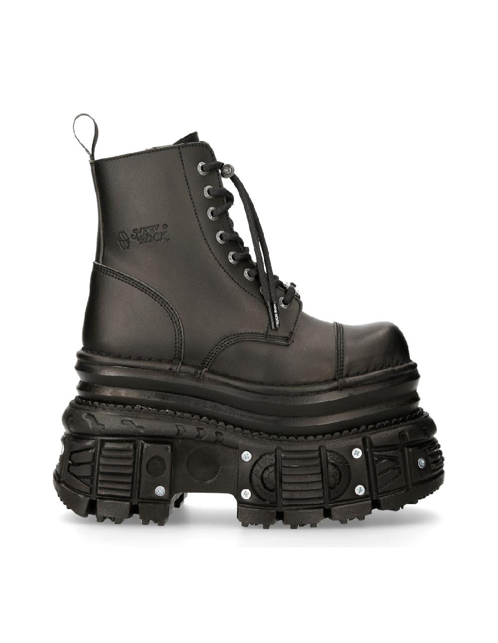 New Rock ANKLE BOOT IMPERFECT WITH LACES M-MILI083CCT-V4