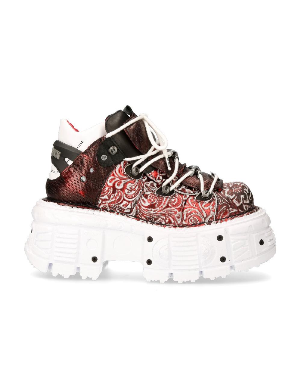 New Rock ANKLE BOOT IMPERFECT WITH LACES M-TANK106B-C3