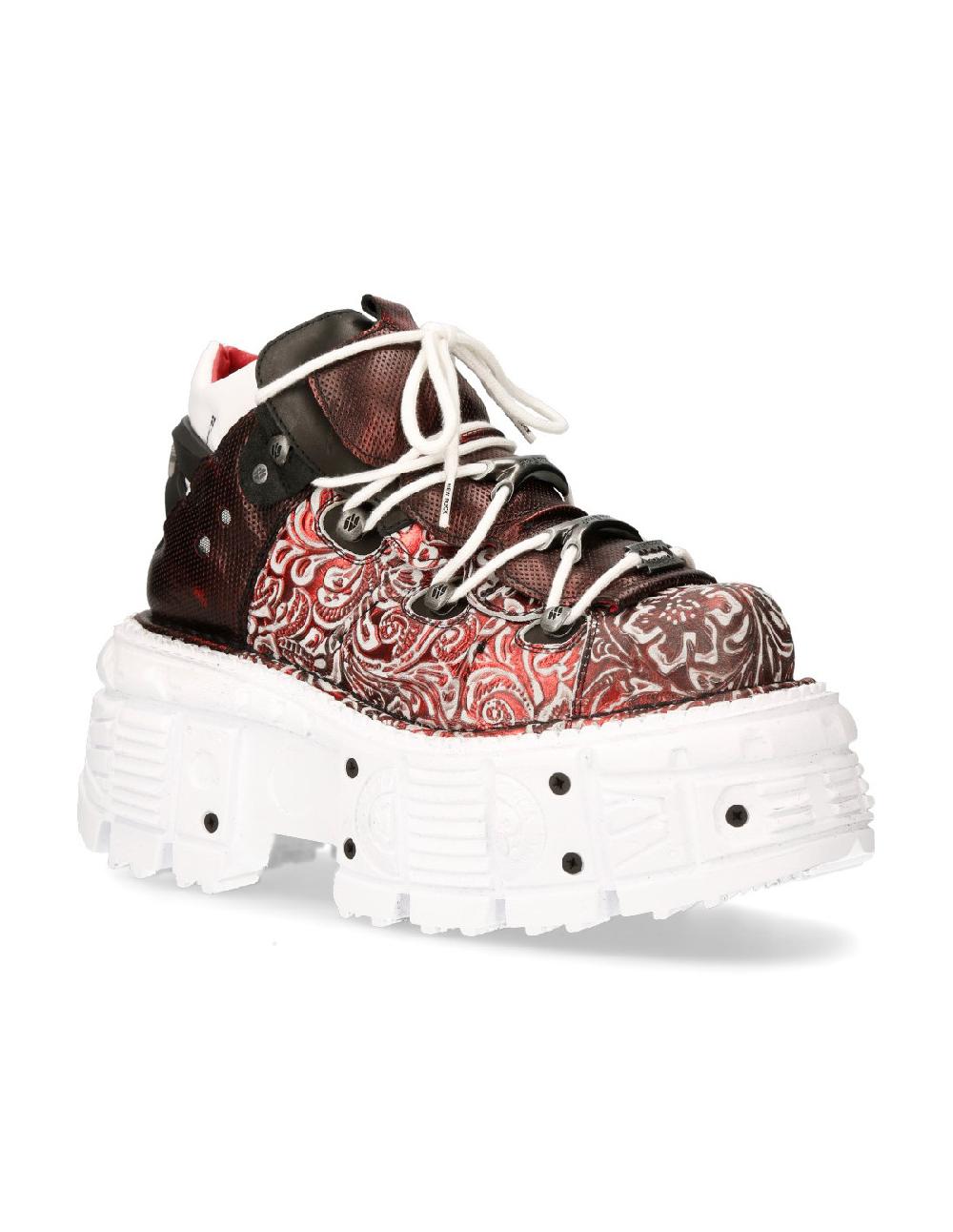 New Rock ANKLE BOOT IMPERFECT WITH LACES M-TANK106B-C3