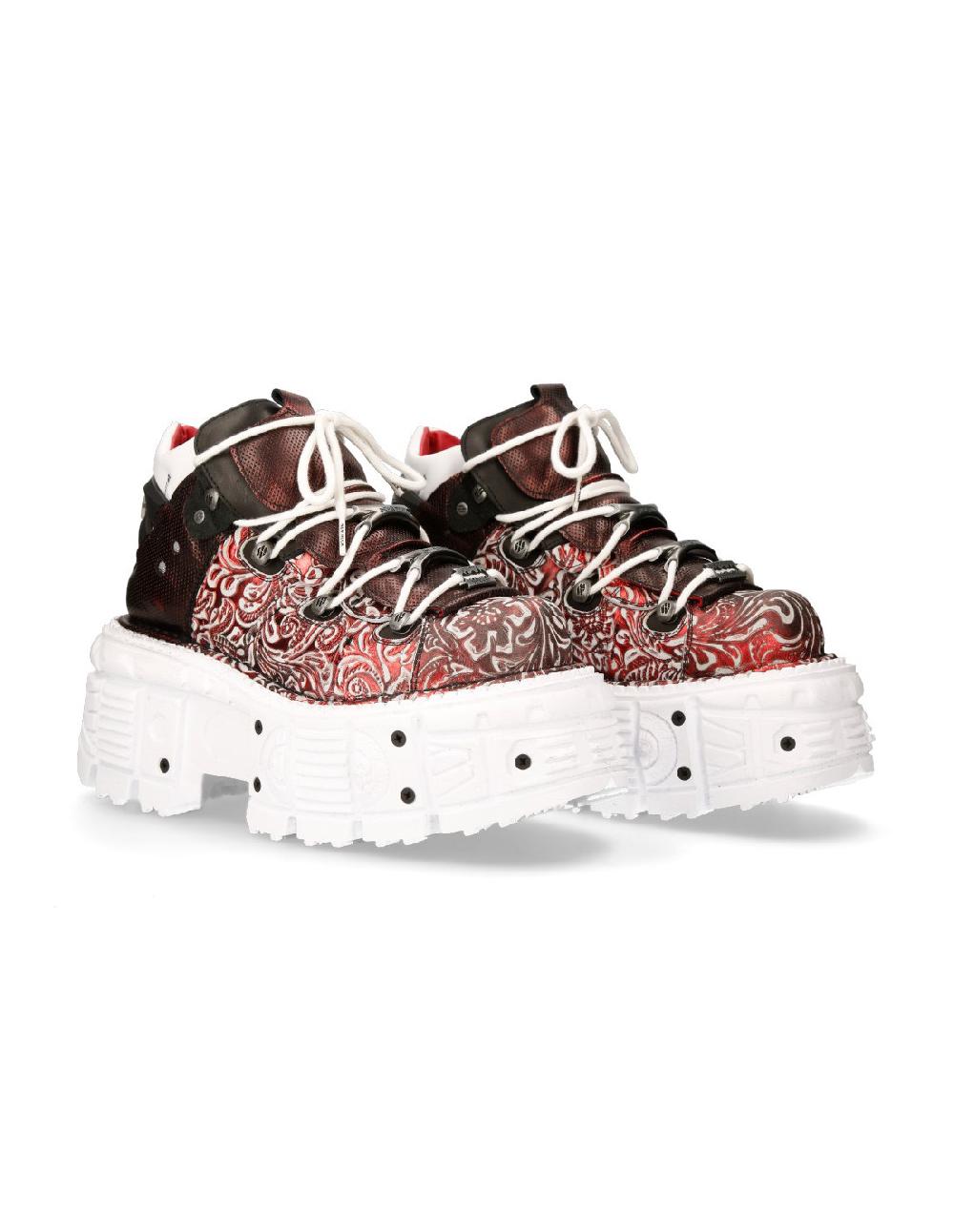 new rock ANKLE BOOT IMPERFECT WITH LACES M-TANK106B-C3