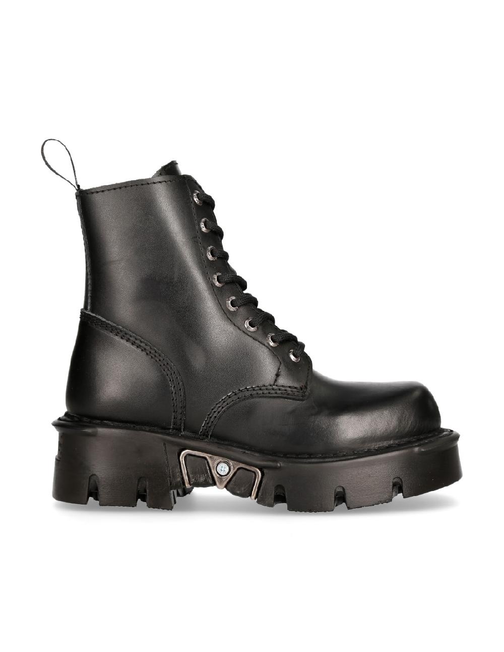 New Rock BOOT BLACK REACTOR WITH LACES M-MILI084N-S3