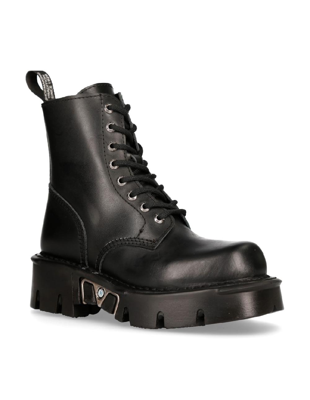 New Rock BOOT BLACK REACTOR WITH LACES M-MILI084N-S3