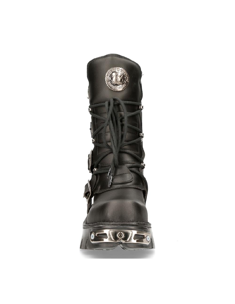 New Rock M.373 VEGAN NEGRO REACTOR NEGRO TOBERAS O (TODO SINTETICO)