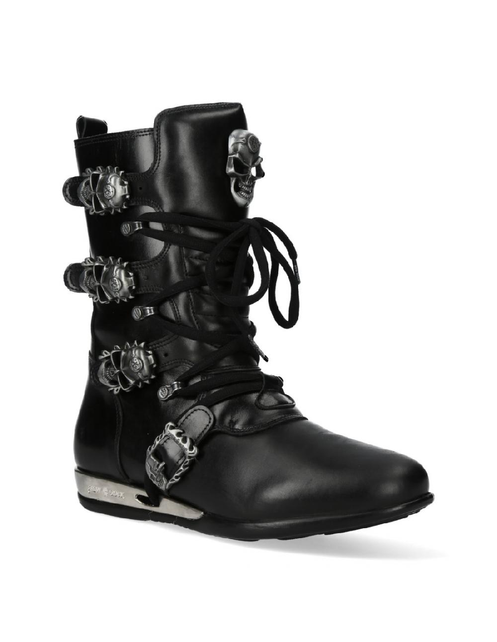 New Rock M.HY017-C1 NOMADA NEGRO HÍBRIDO NEGRO CUÑA ACERO