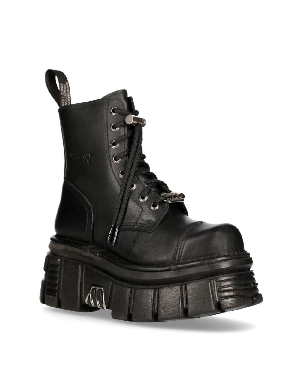 New Rock M.NEWMILI083-S21 NOMADA NEGRO TOWER NEGRO LATERAL E-14 PASACORDON CUCHILLA