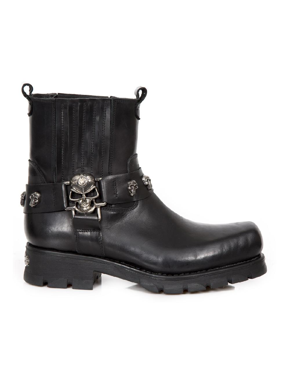 new rock ANKLE BOOT BIKER M-7665-C1