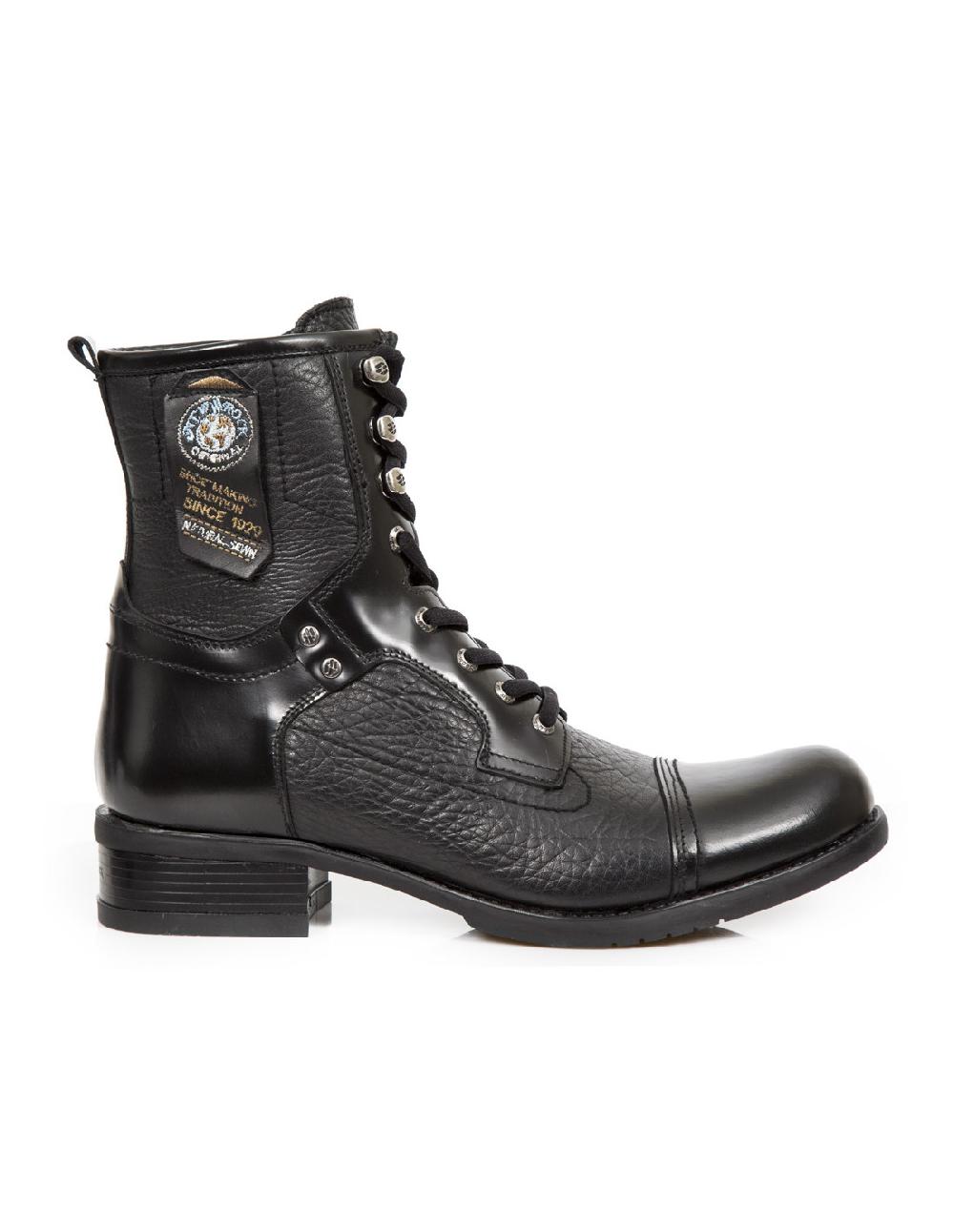 new rock ANKLE BOOT BIKER M-GY14-C10